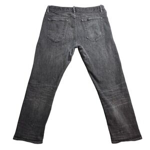 Banana Republic Straight Jeans Mens 34x30 (34x27) Black Dark Wash Denim Stretch